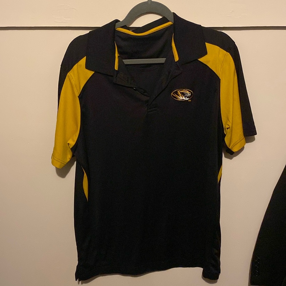 Men’s large University of Missouri logo polo